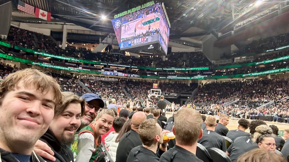 NBA game in Seattle.