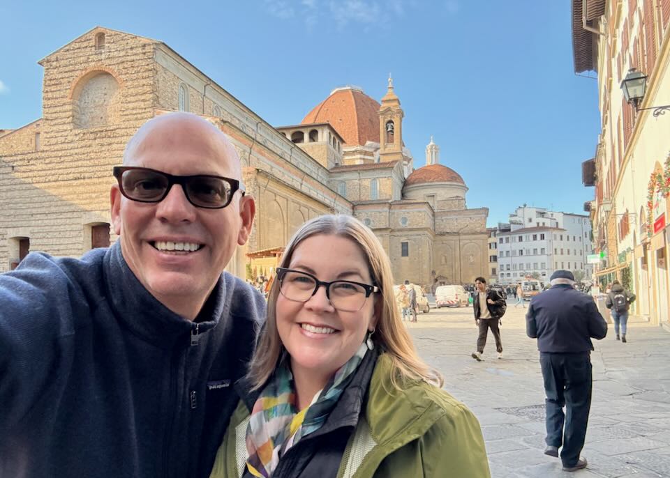 Me and my wife in Florence.