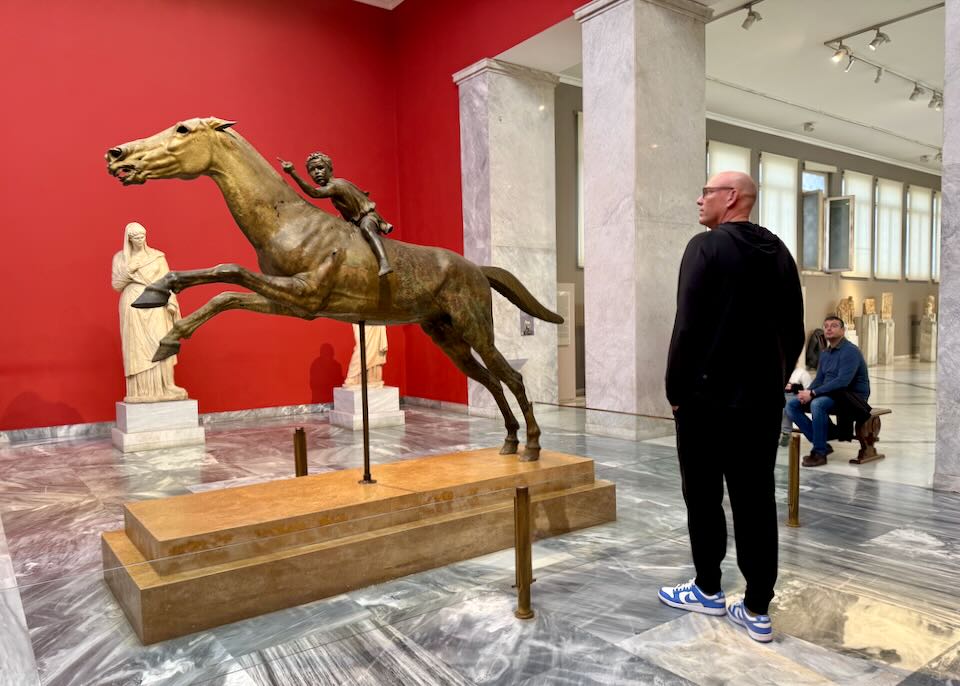 Me at the National Archaeological Museum in Athens.