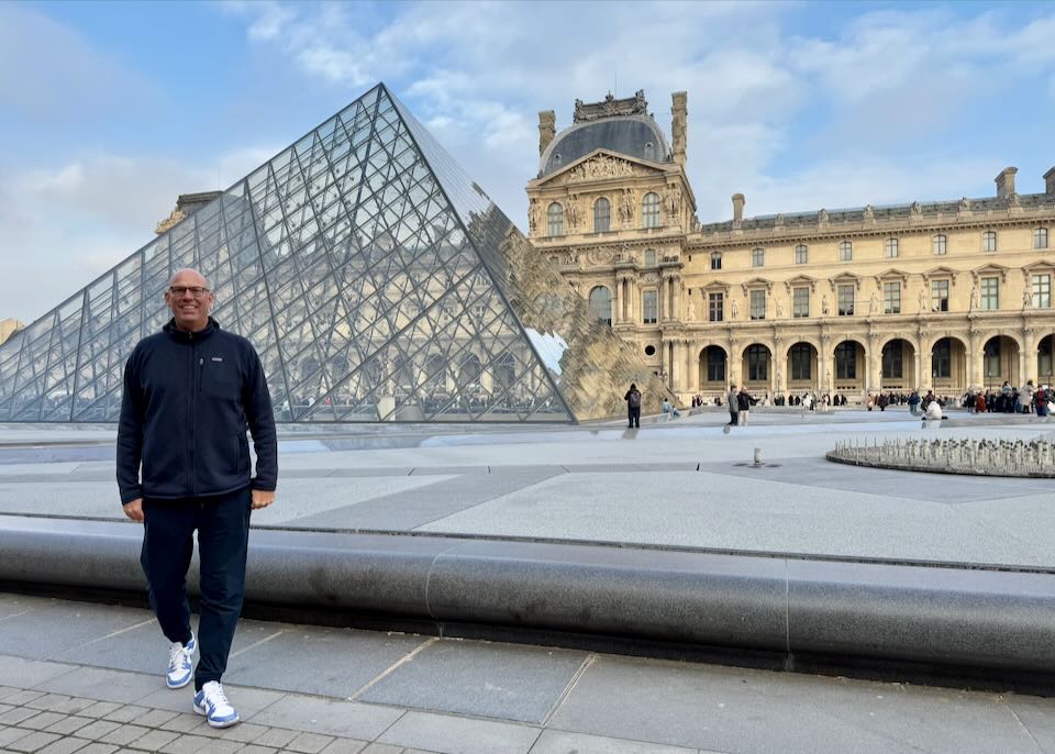 Me at the Louvre in Paris.