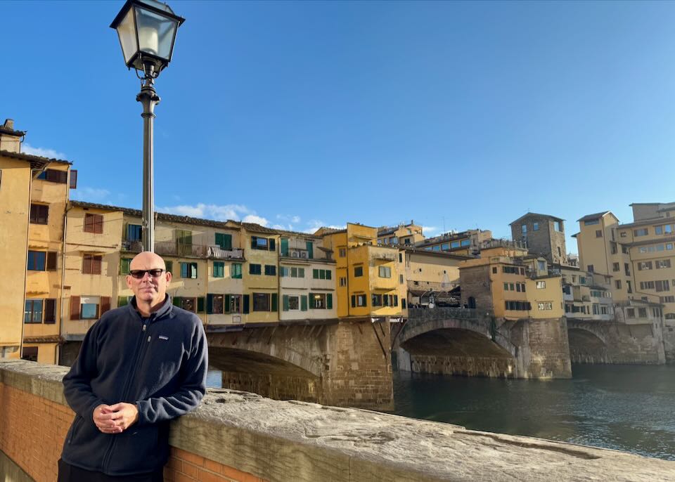 Me at the Ponte Vecchio in Florence.