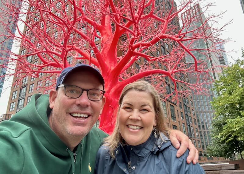 My wife and I in New York City.