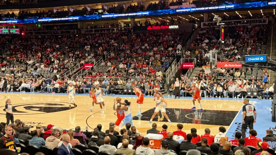 NBA game in Atlanta.
