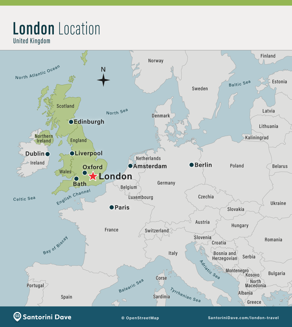 London Map of Location.