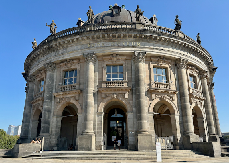 Domed Neoclassical entrance to Berlin's Bode Museum