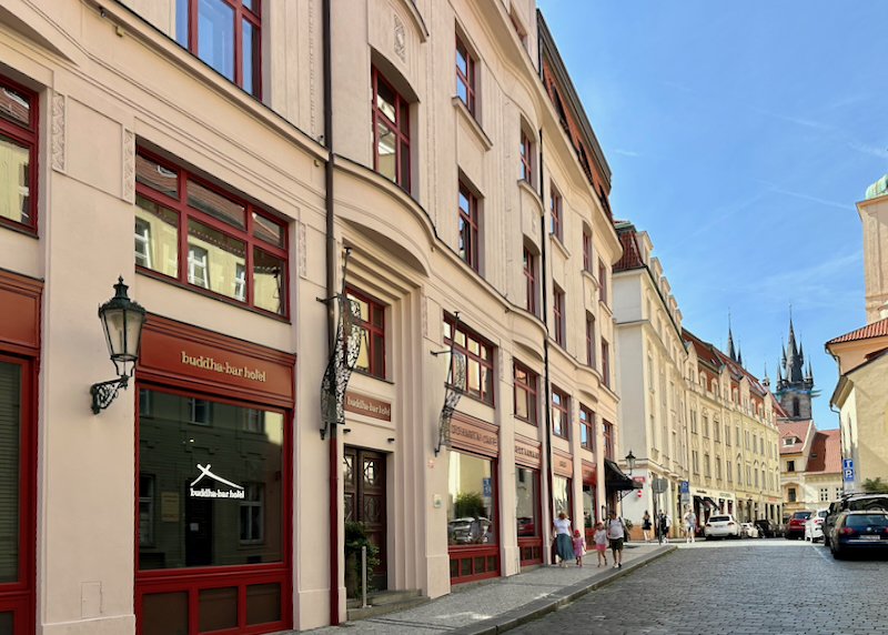 Exterior of Buddha Bar Hotel in Prague