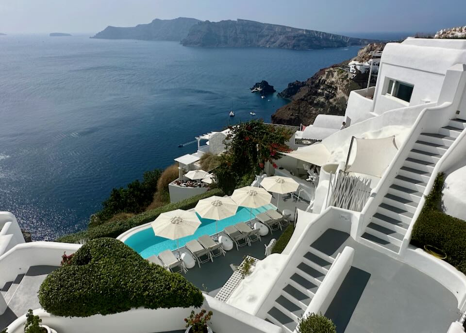 Boutique hotel in Oia, Santorini.