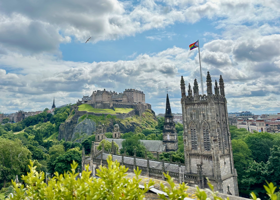 View of Edinburgh Castle and