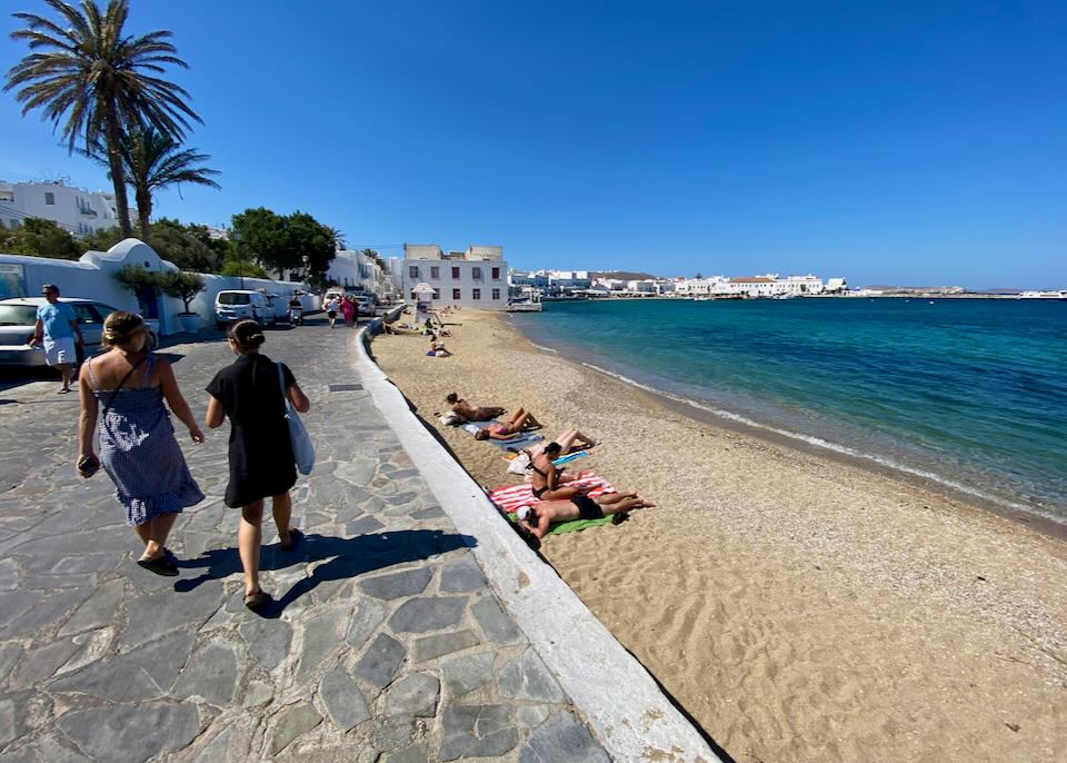 Mykonos in July and August.