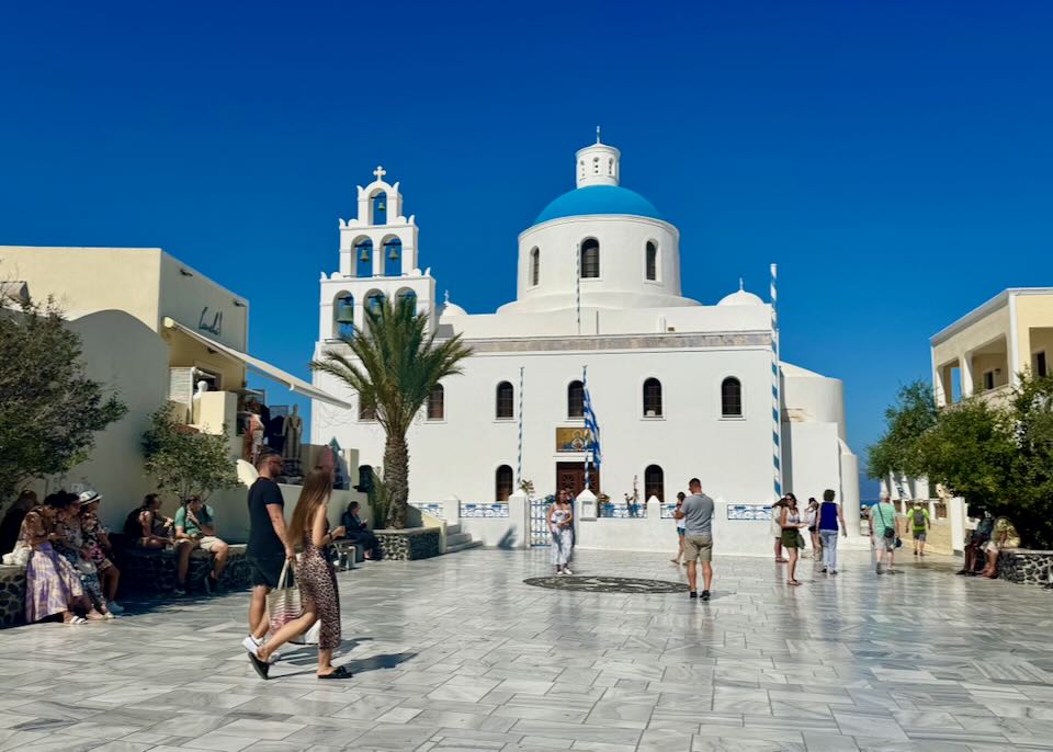Santorini in September.