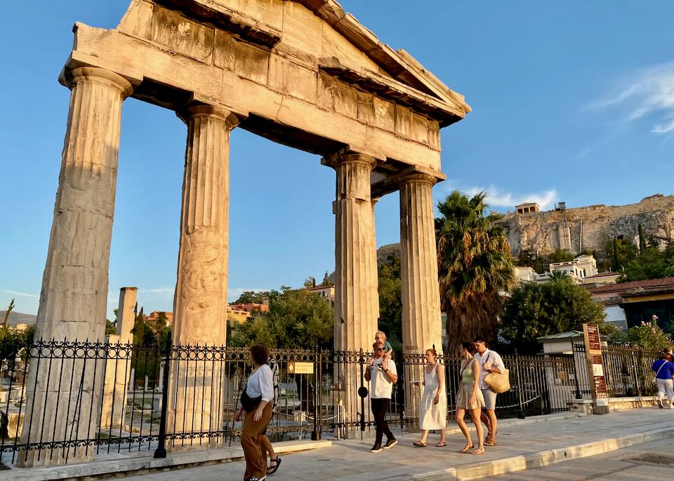 Plaka in Athens on our September visit.