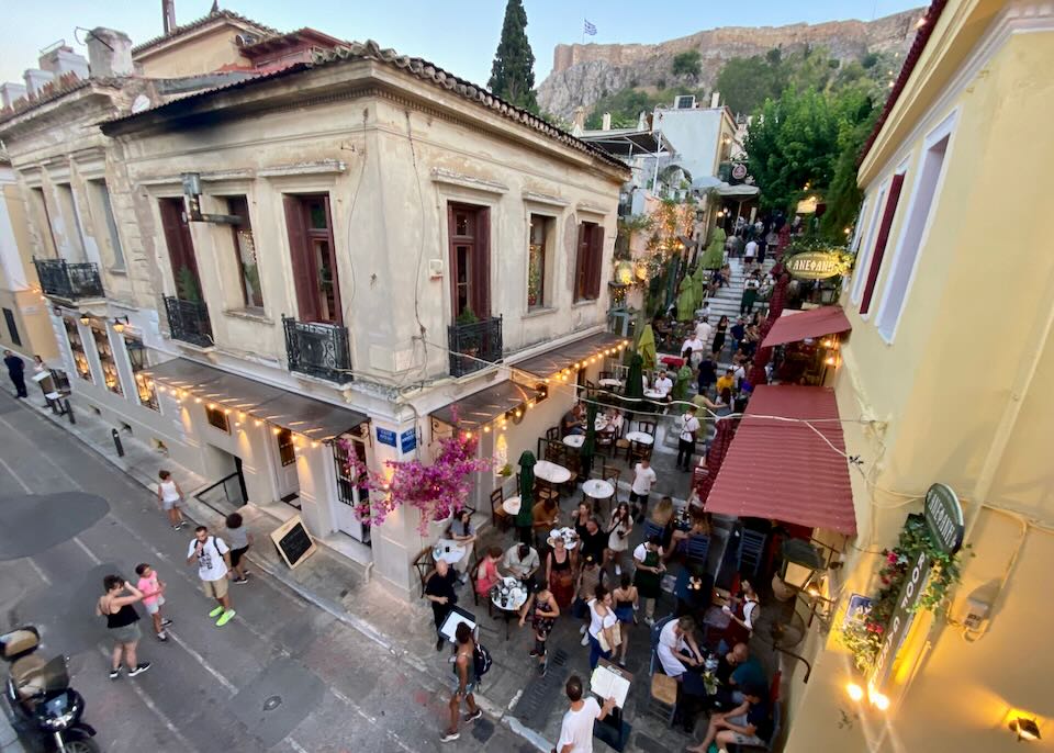 Athens in July during one of our visits.