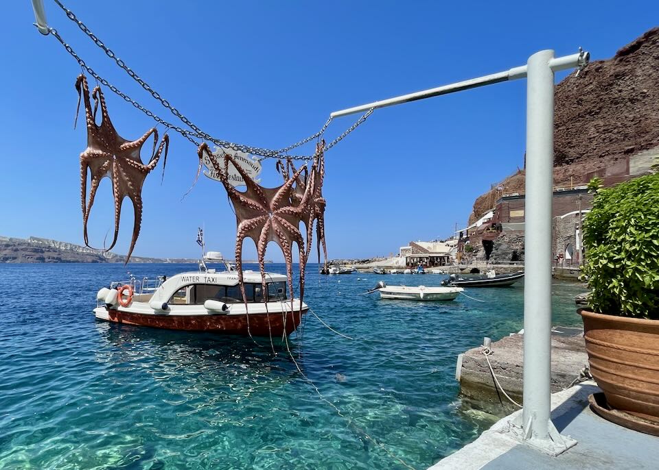 The Greek Islands in August.