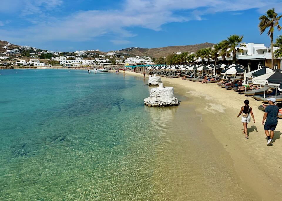 Ornos Beach, Mykonos.