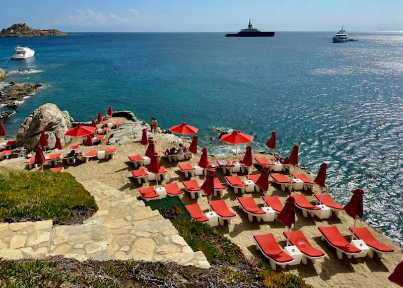 Hotel with Private Beach in Mykonos.