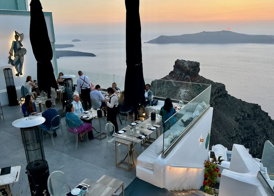 Santorini, Greece in October.