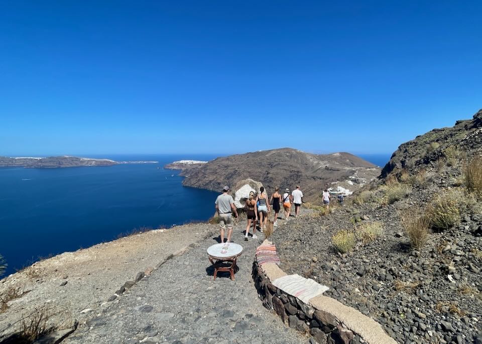 The Fira-Oia hike in June.