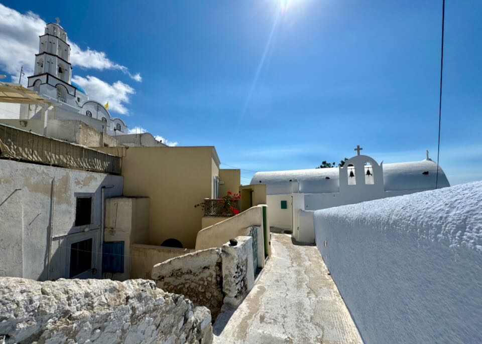 September in Santorini.
