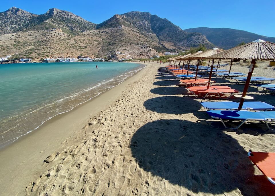Kamares Beach in Sifnos in July.