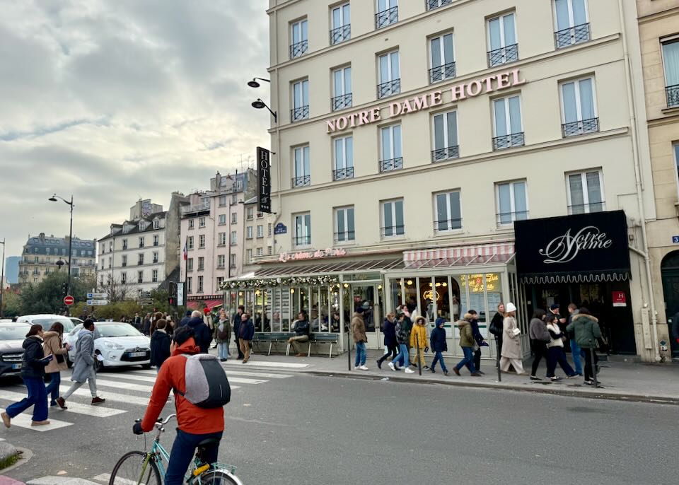 Our favorite hotel near the Notre Dame.
