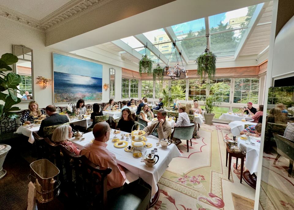 Afternoon tea at the five-star Goring Hotel.