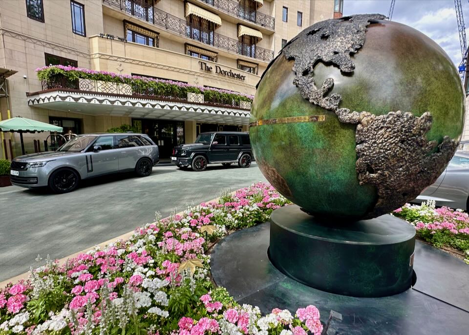 Dorchester Hotel in Mayfair.