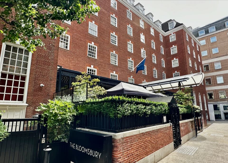 Luxury hotel in Bloomsbury.