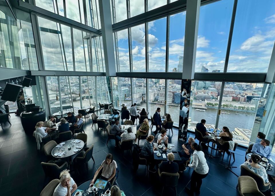 London luxury hotel with city views.