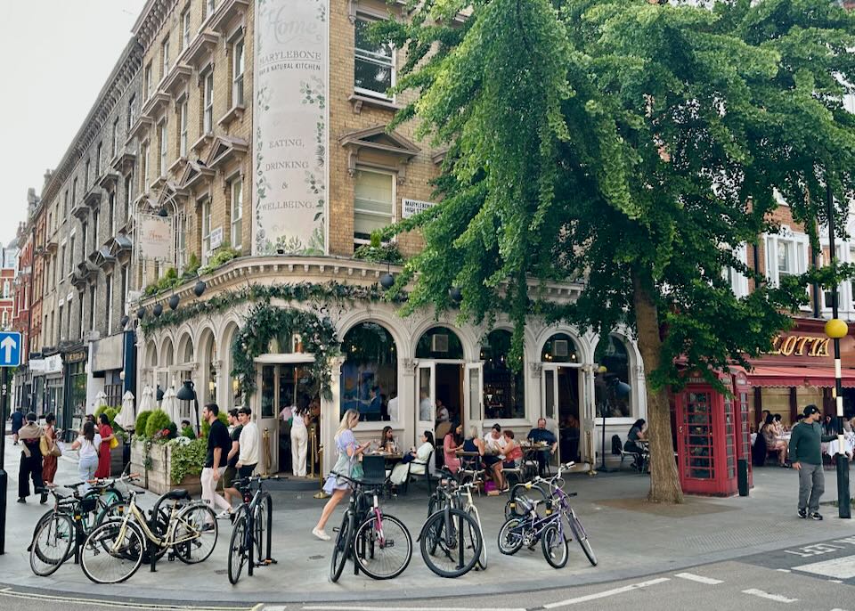 The Marylebone neighborhood in London.