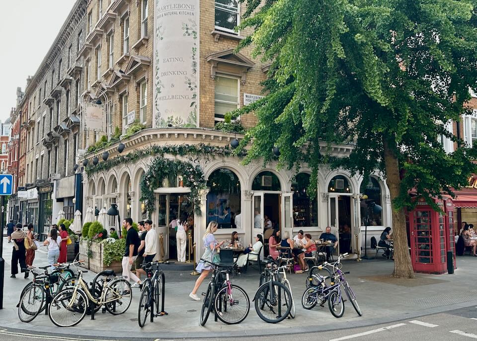 Marylebone neighborhood in London.