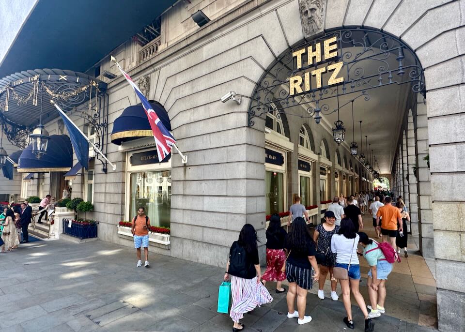 The Ritz Hotel in central London.