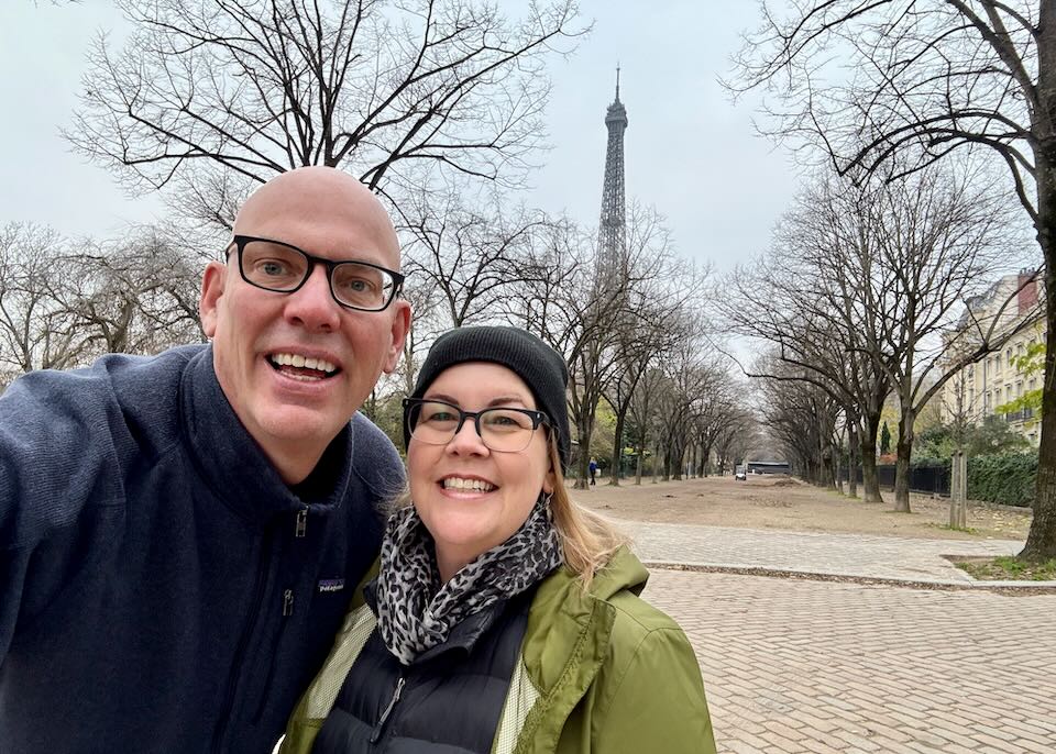 Me and my wife in the 7th, Paris.