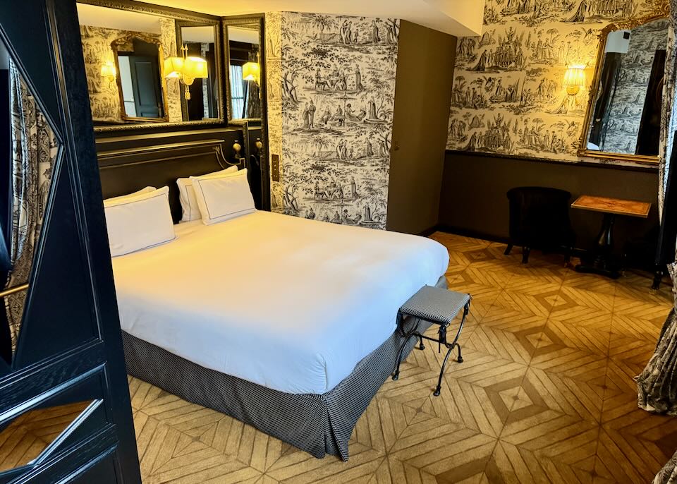 My room at our hotel in the Marais. 