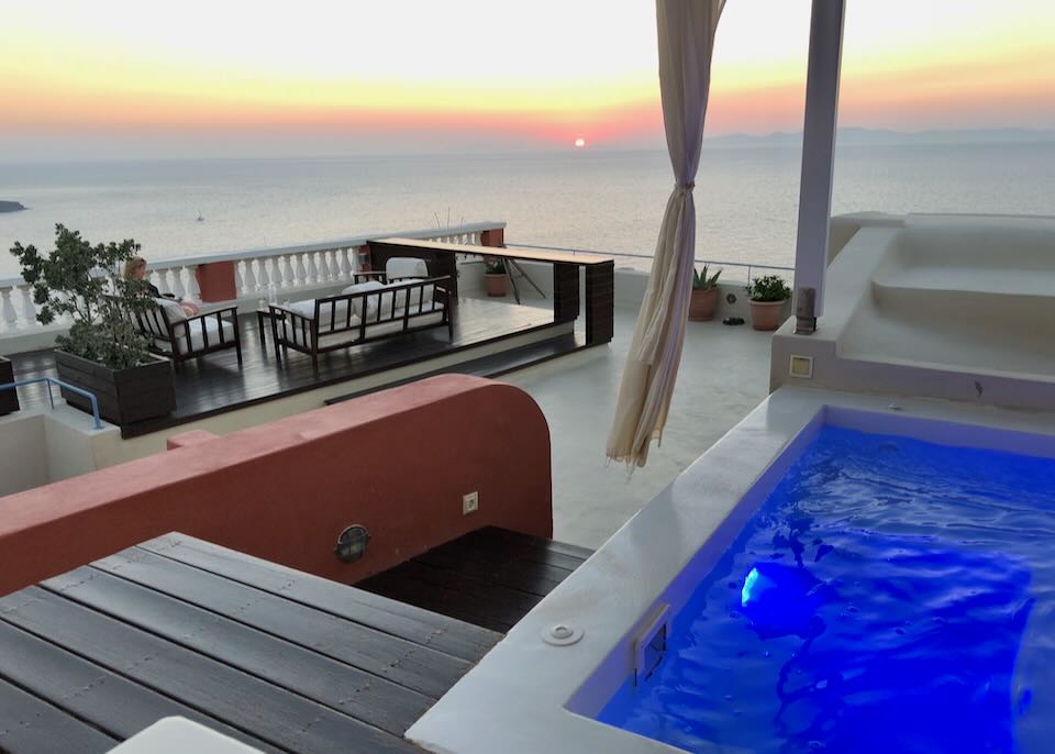 Our villa in Oia, Santorini.