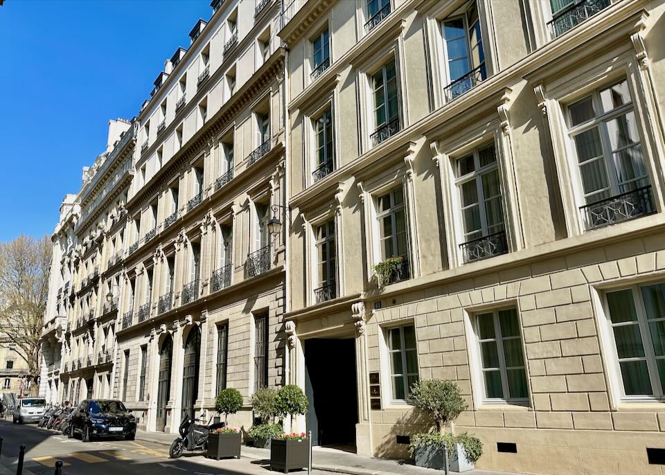 Five-star boutique near Eiffel Tower.