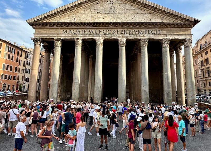 The Pantheon in Rome. 