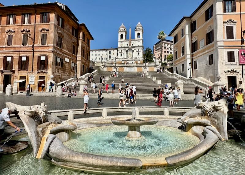 Spanish Steps in Rome.