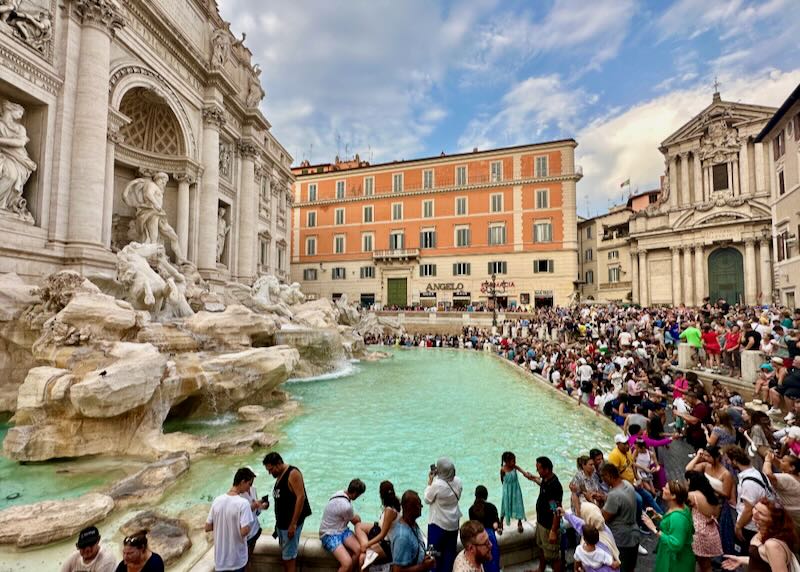 Trevi Fountain in Rome.