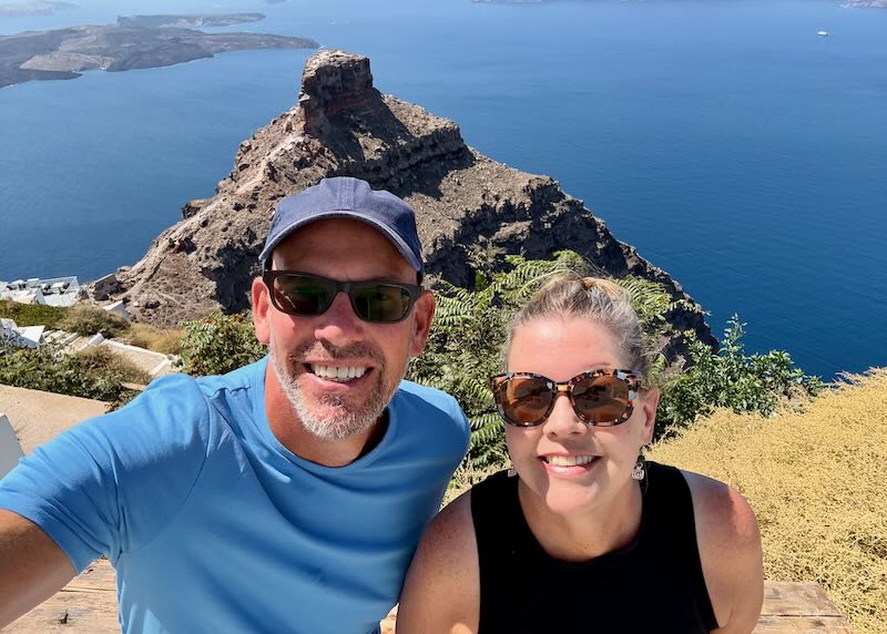 Me and my wife in Imerovigli. 