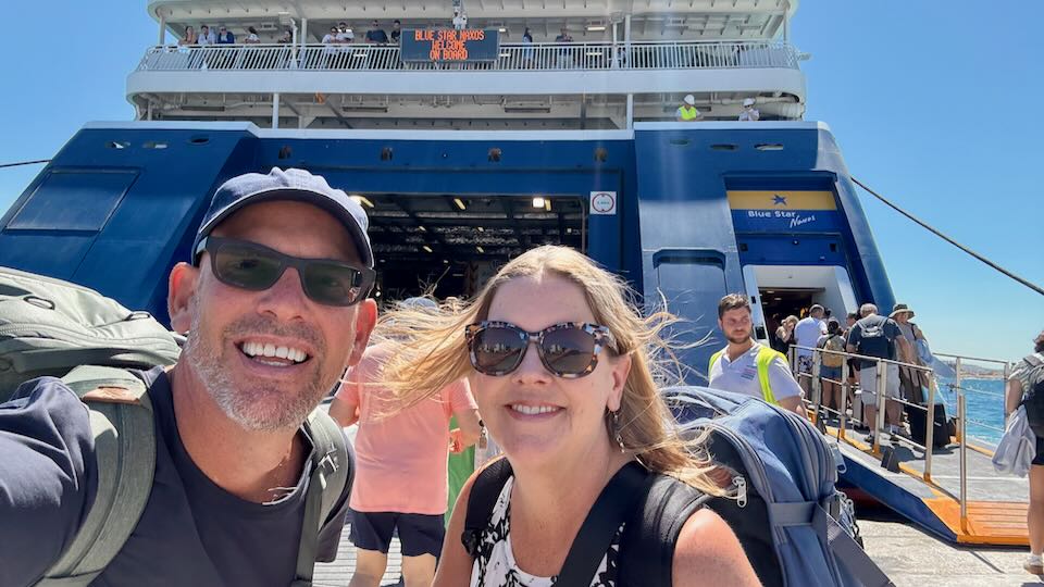 My wife and I in Greece.
