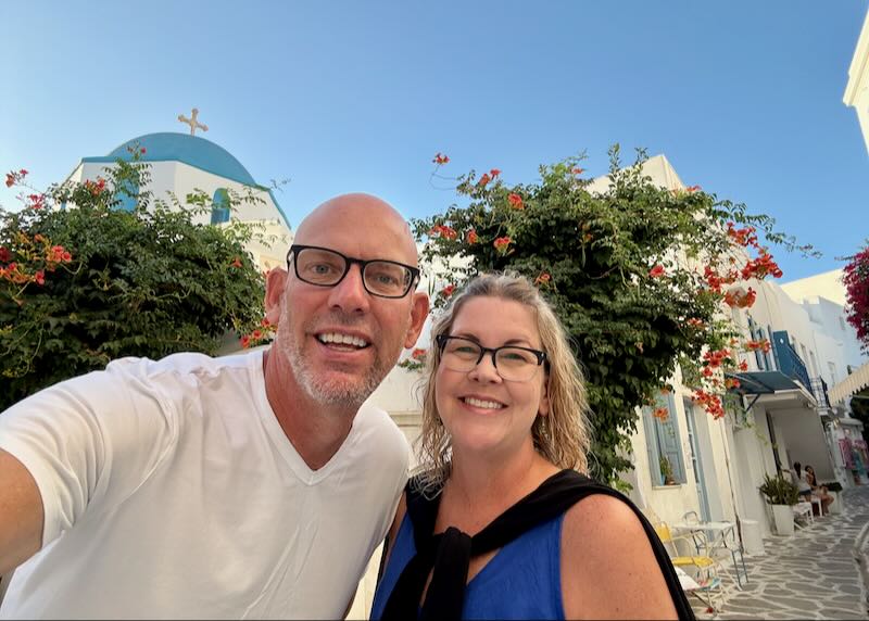 Me and my wife in Paros.
