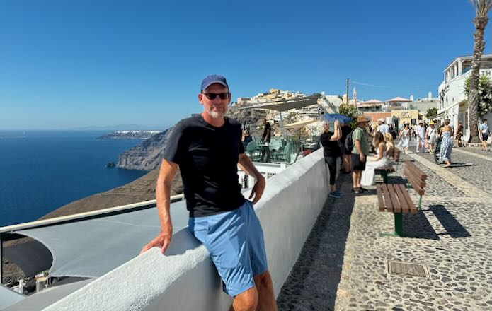 Me in Fira, Santorini.
