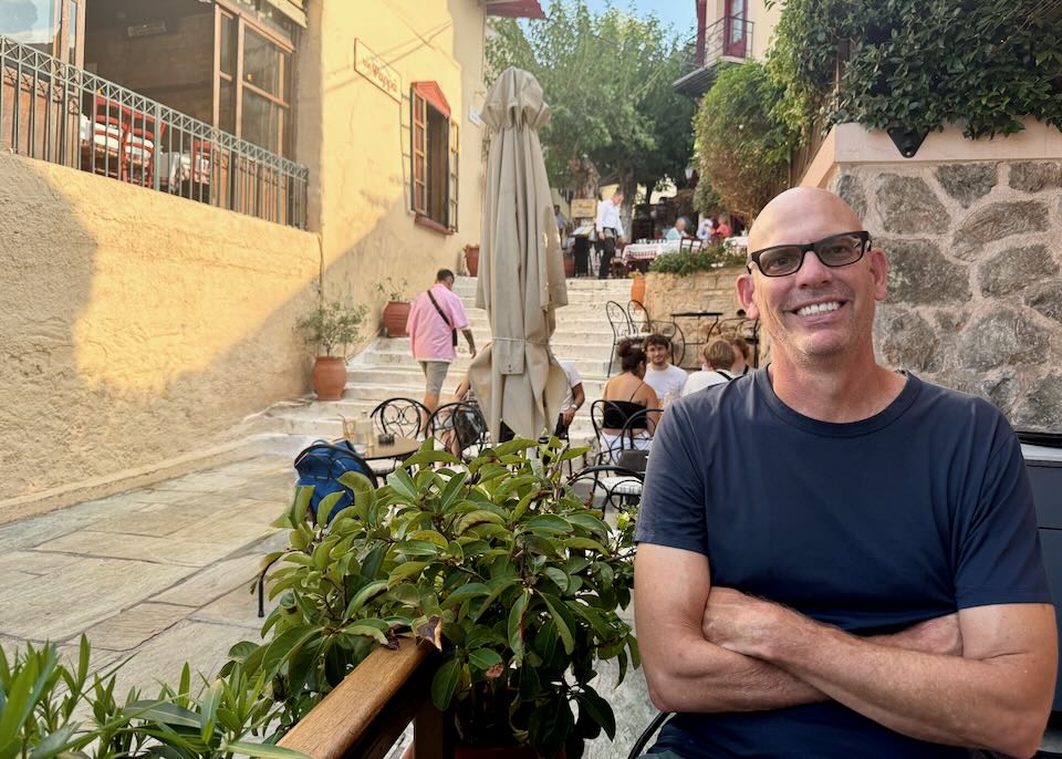 Me in the Plaka neighborhood of Athens.