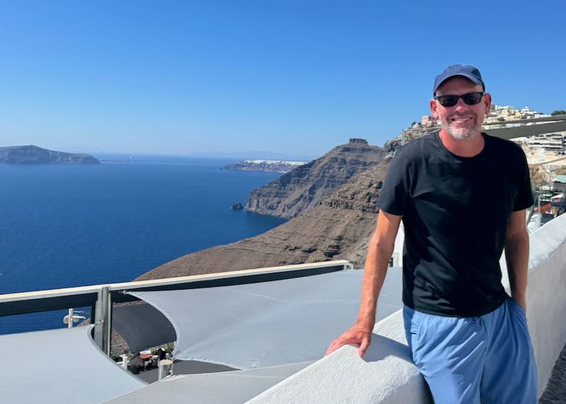 Me in Fira, Santorini.