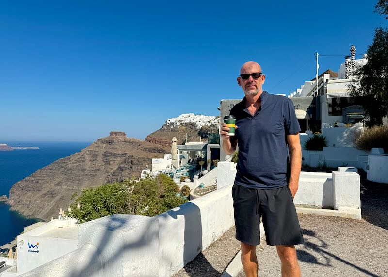 Me in Firostefani, Santorini.
