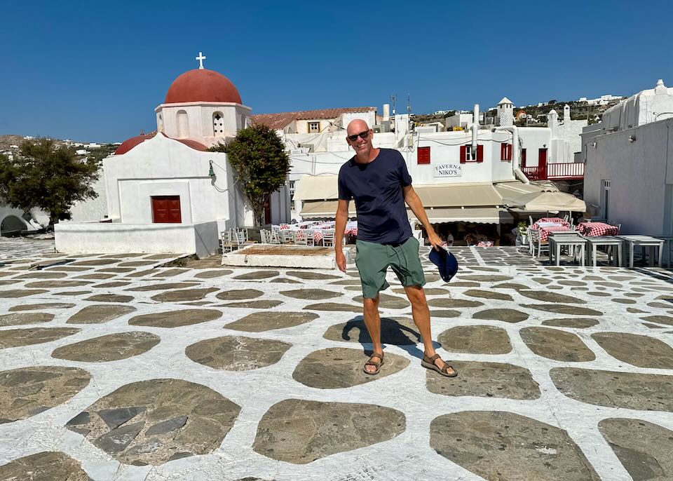 Me in Mykonos Town.