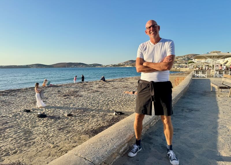 Me on our visit to Paros.