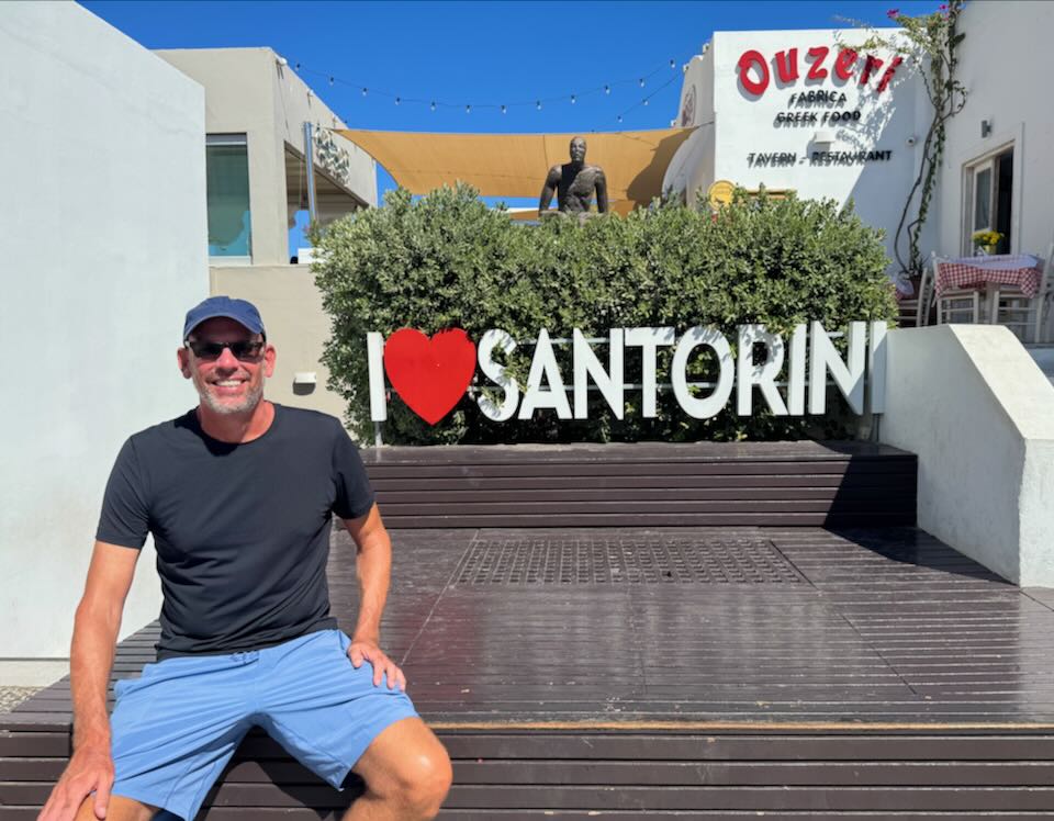 Me in Fira, Santorini.