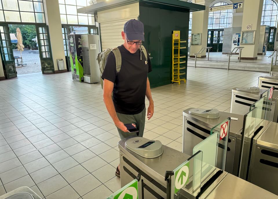 Me paying for Athens metro. 