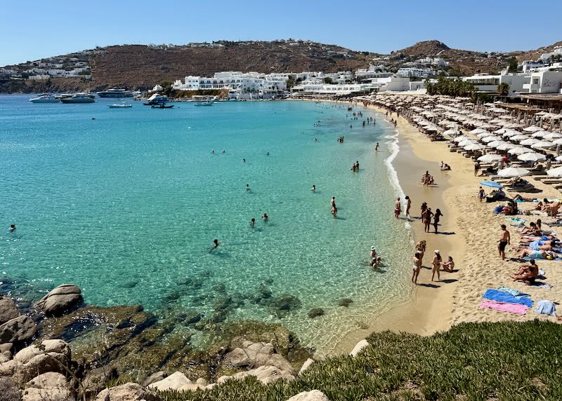 My favorite beach in Mykonos.